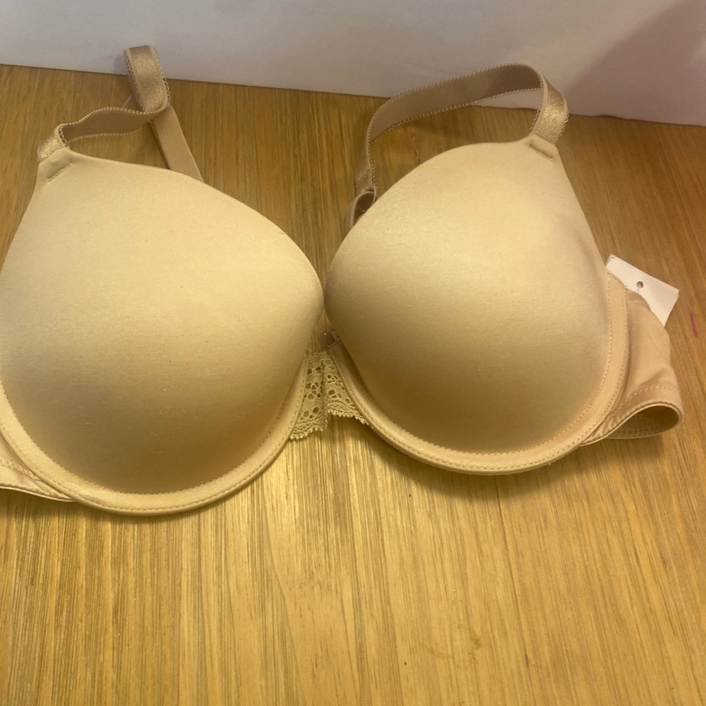 Auden Beige Women's Bra 34C Demi Bra T-Shirt Bra Pearly Tan